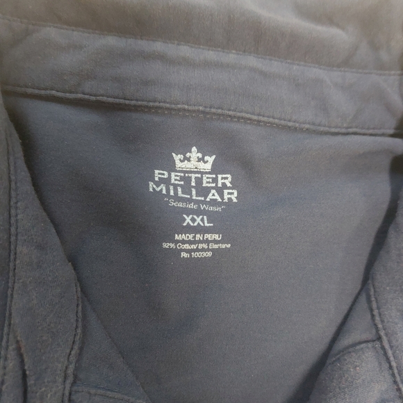 Peter Millar Seaside Wash front pocket short sleeve polo - Picture 3 of 4